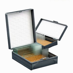 CAIXA PLASTICA PORTA 50 LAMINAS