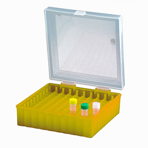 CRIOBOX 100 TUBOS 2ML TAMPA DOBRADIÇA AMARELA