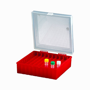 CRIOBOX 100 TUBOS 2ML TAMPA DOBRADIÇA VERMELHA