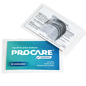 AGULHA P/ SUTURA B13 3/8  (CORTANTE TRIANGULAR) 0,7X25 - CX/120 - PROCARE
