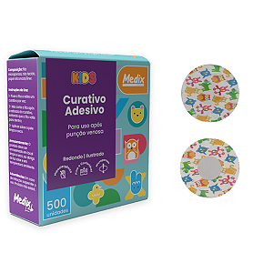 CURATIVO REDONDO KIDS ADESIVO REDONDO CX/500 - MEDIX