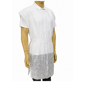 AVENTAL DESCARTAVEL S/ MANGA SOFT 1,40LX1,10C BRANCO - PCT/10