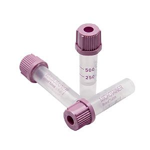 TUBO MICROTAINER P/ COLETA A VACUO EDTA K2 ROXO -RACK/50 - BD