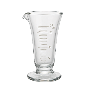 CALICE DE VIDRO GRADUADO 30ML - LABORGLAS