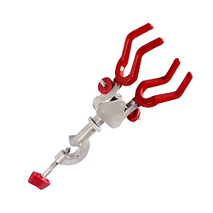 GARRA FIXA P/ CONDENSADOR 60MM C/ 4 DEDOS E MUFA ALUMINIO FUNDIDO E GARRAS PVC - METALIC