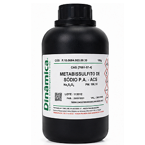 METABISSULFITO DE SODIO PA 100G - DINAMICA