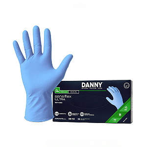 LUVA NITRILICA SENSIFLEX ULTRA P - CX/50 - DANNY