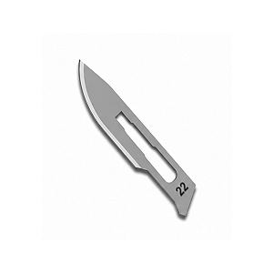 LAMINA BISTURI N.22 CARBONO - CX/100 - SOLIDOR
