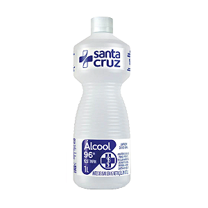 ALCOOL 96% INPM 1L - SANTA CRUZ