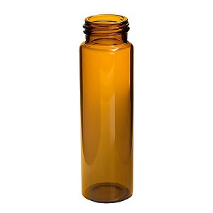 VIAL P/ CROMATOGRAFIA 40ML AMBAR - ROSCA 100UN/CX