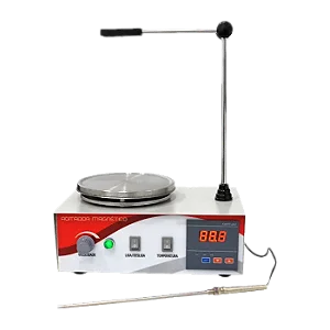 AGITADOR MAGNETICO 2400RPM ATE 2L C/ AQUECIM 90C - SATRA