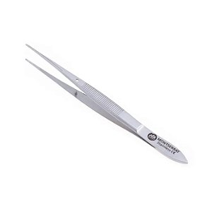 PINÇA IRIS GRAEFE RETA 10CM COM DENTE - ABC