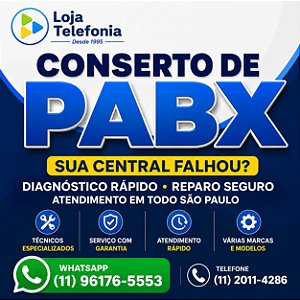 Conserto de PABX em São Paulo (11) 2011-4286