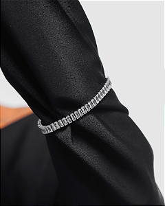 Pulseira Riviera Baguete Prata