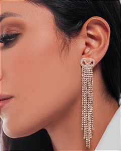 BRINCO LONGO STRASS | INSPIRAÇÃO V
