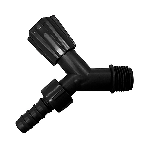 Torneira Plástica de Jardim Rosca 1/2 Preta