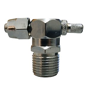 Conexão com Regulagem/Registro para Mangueira de 1/4"