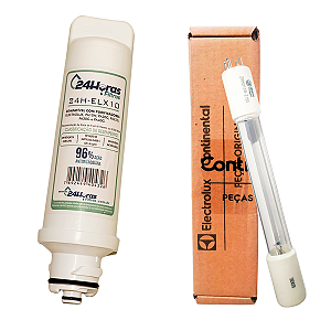 Kit Lampada Uv e Filtro Refil Compatível Purifcador de Água Electrolux PA30 PAPPCA10