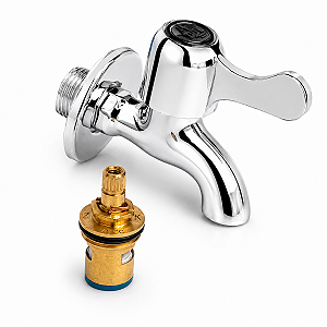 Cartucho Reparo Torneira Bebedouro Industrial TURX Latão 1/4 Volta Mecanismo Ceramico