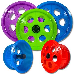 Carretilha De Pipa Plástico Reforçado 10 Polegadas 26cm GG