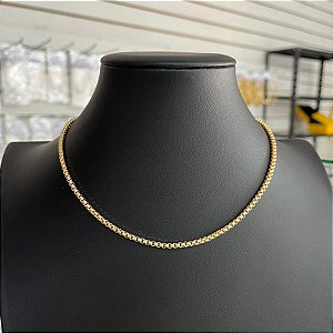 Colar Choker Dourado