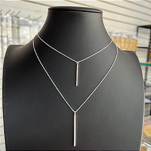 Colar Choker Prata