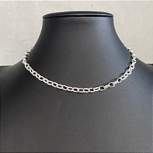 Colar Choker Corrente Prata