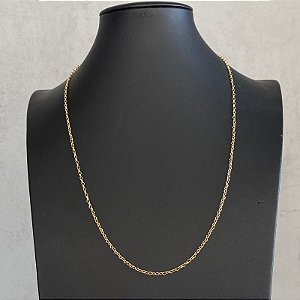 Colar 60cm Mini Coração Dourado