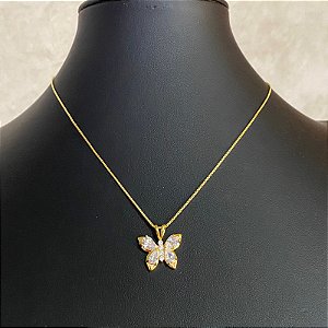 Colar Pingente Borboleta