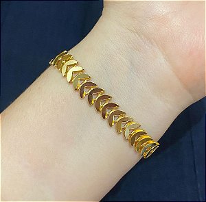 Pulseira Escama Dourada