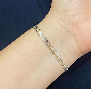Pulseira Fita 4mm Prata