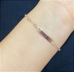 Pulseira Cordão Coração Prata