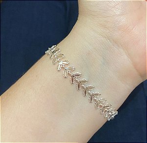 Pulseira Escamas Prata