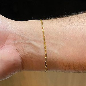 Pulseira Masculina Dourada Cart