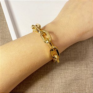Pulseira Corrente Maxi Dourada