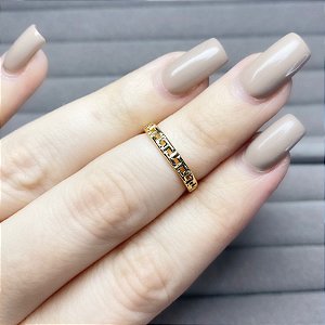 Anel Dourado Falange