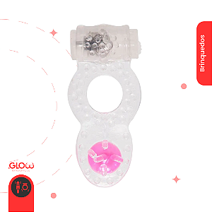 Anel Peniano com Vibrador e Pérola Estimuladora Cores Sortidas