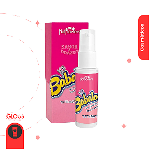 Babaloo - Gel Beijável Vibra e Gela 15g - Hot Flowers - Sabor Tutti-frutti