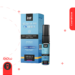 Babalub 15g Intt -  Gel Beijável Vibra e Gela - Sabor Chiclete