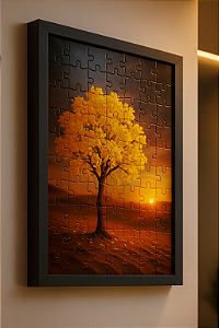 Quadro Quebra-Cabeça Decorativo
