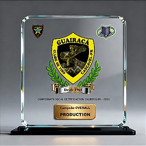 Troféu Premiun em Acrilico 6mm - Final Guairacá 2025