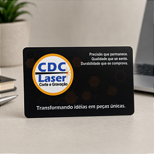 Cartão Metálico Personalizado Premium em Alumínio Anodizado