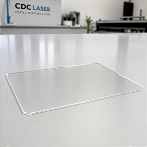 Chapa de Acrílico Cristal 3mm 150x100mm – Corte a Laser