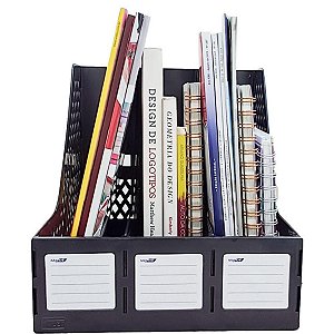 Porta Revistas Triplo - Organizador Prático e Funcional