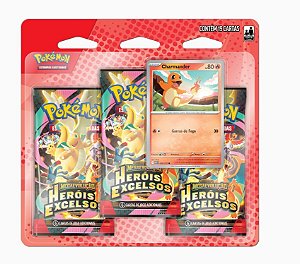Blister Triplo Megaevolução 2.5 - Heróis Excelsos - Charmander