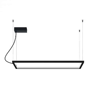 Pendente retangular de Alumínio 50x100cm Dourado