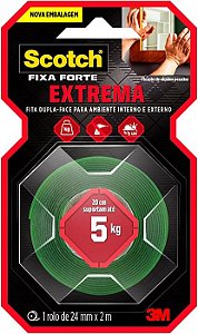 FITA DUPLA FACE FIXA FORTE EXTREM 24MMX2M - 3M