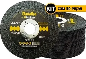 DISCO CORTE FINO 4.1/2" X 1,0 X 7/8 - NAVALHA C/50