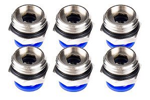 CONEXÃO RÁPIDA RETA MACHO 4MMX1/4 BSP KIT C/6