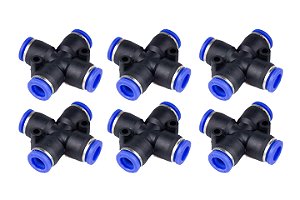 CONEXÃO RÁPIDA CRUZETA 8MM KIT C/6